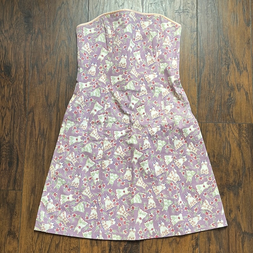 Robin Jordan Dress Print Strapless Dress